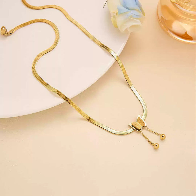 Elegant Butterfly Tassel Necklace
