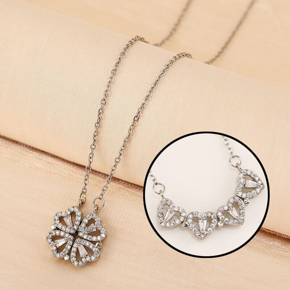 Switchable Heart-Clover necklace