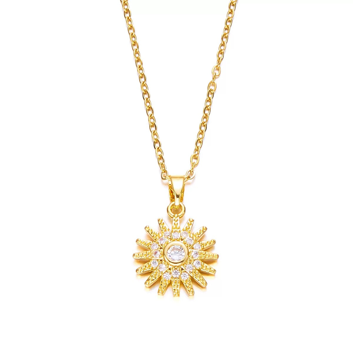 sunflower necklace