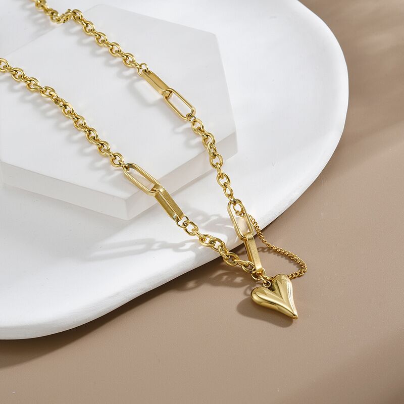 18K Gold Heart Necklace