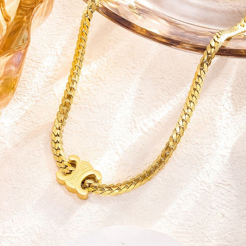 18k gold fashionable versatile bracelet necklace
