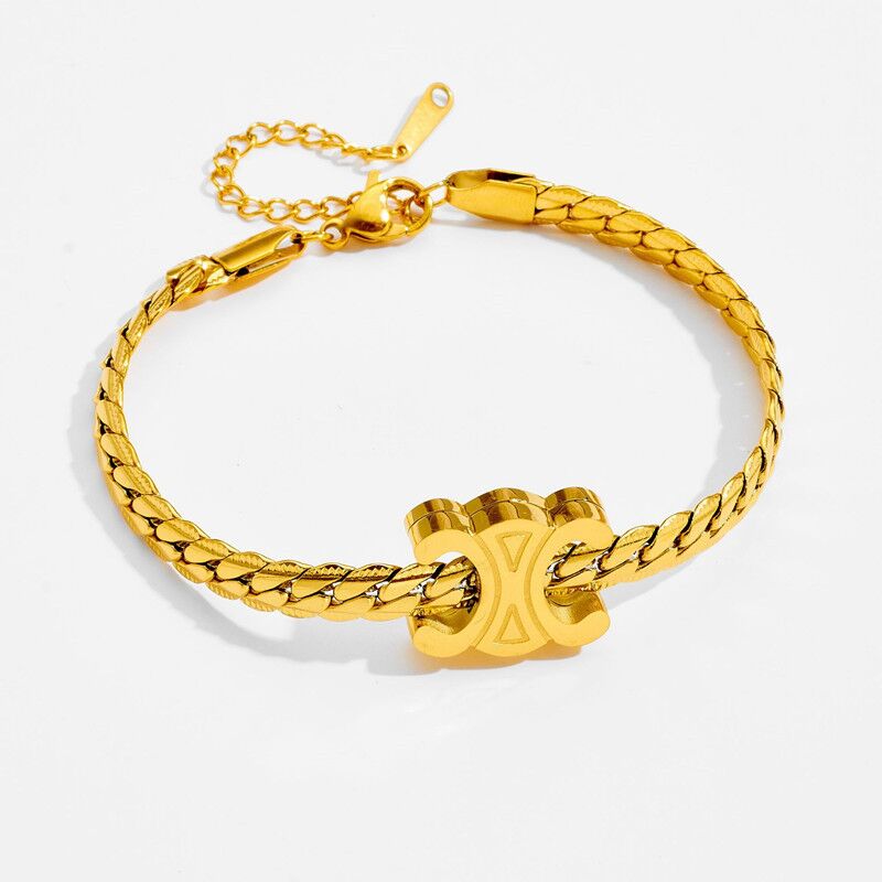 18k gold fashionable versatile bracelet necklace