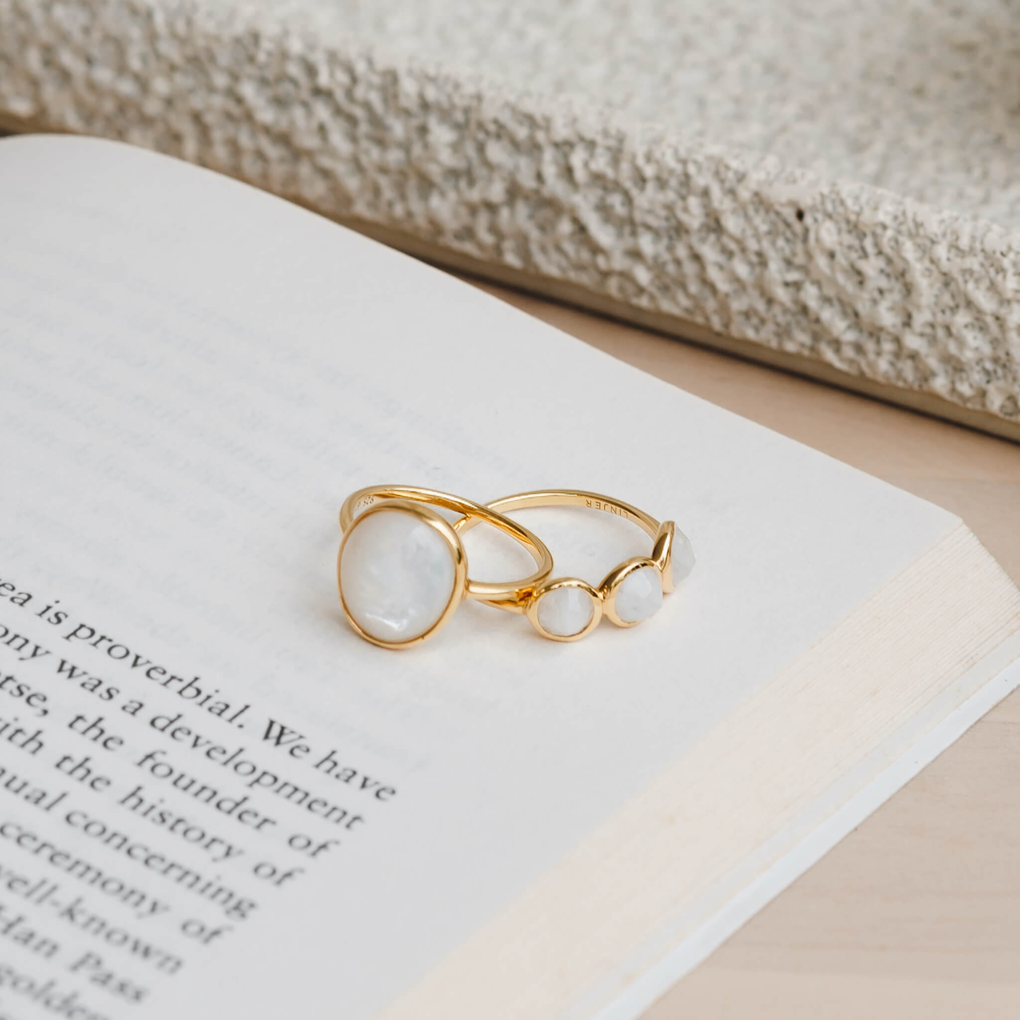 Mother of Pearl Ring - Margit