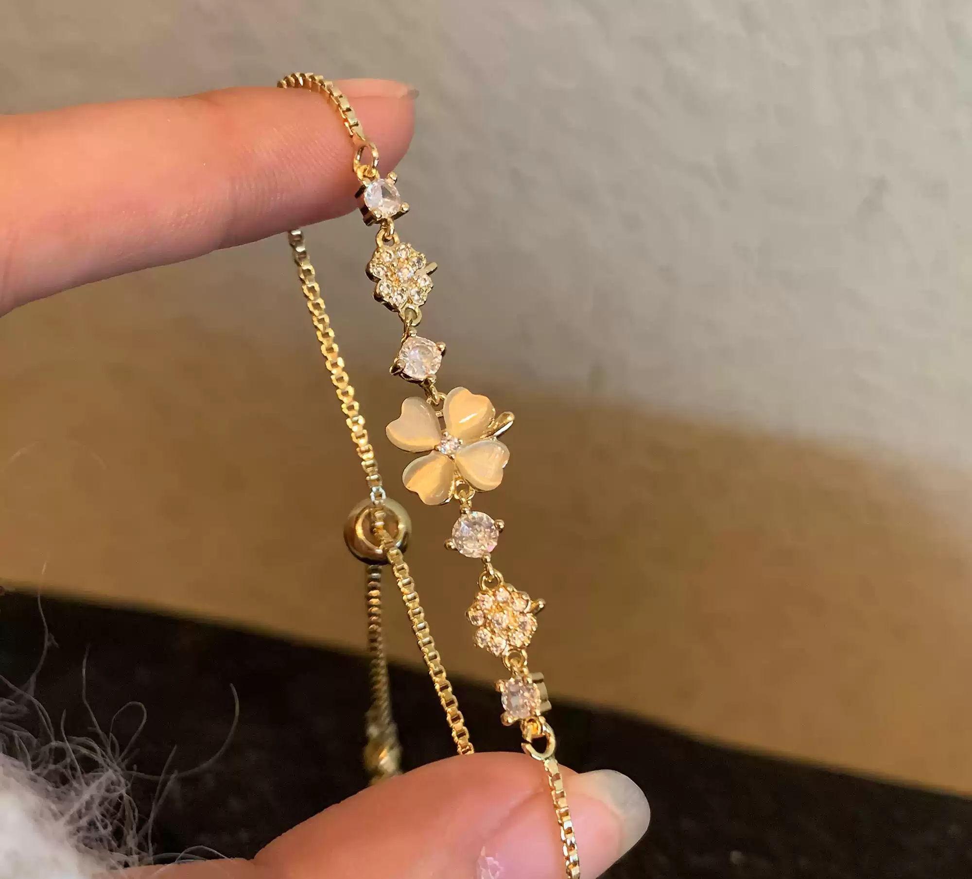 Lucky Clover Adjustable Chain