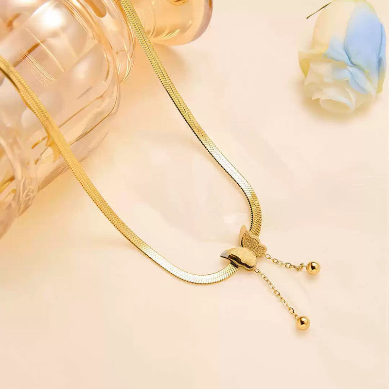 Elegant Butterfly Tassel Necklace