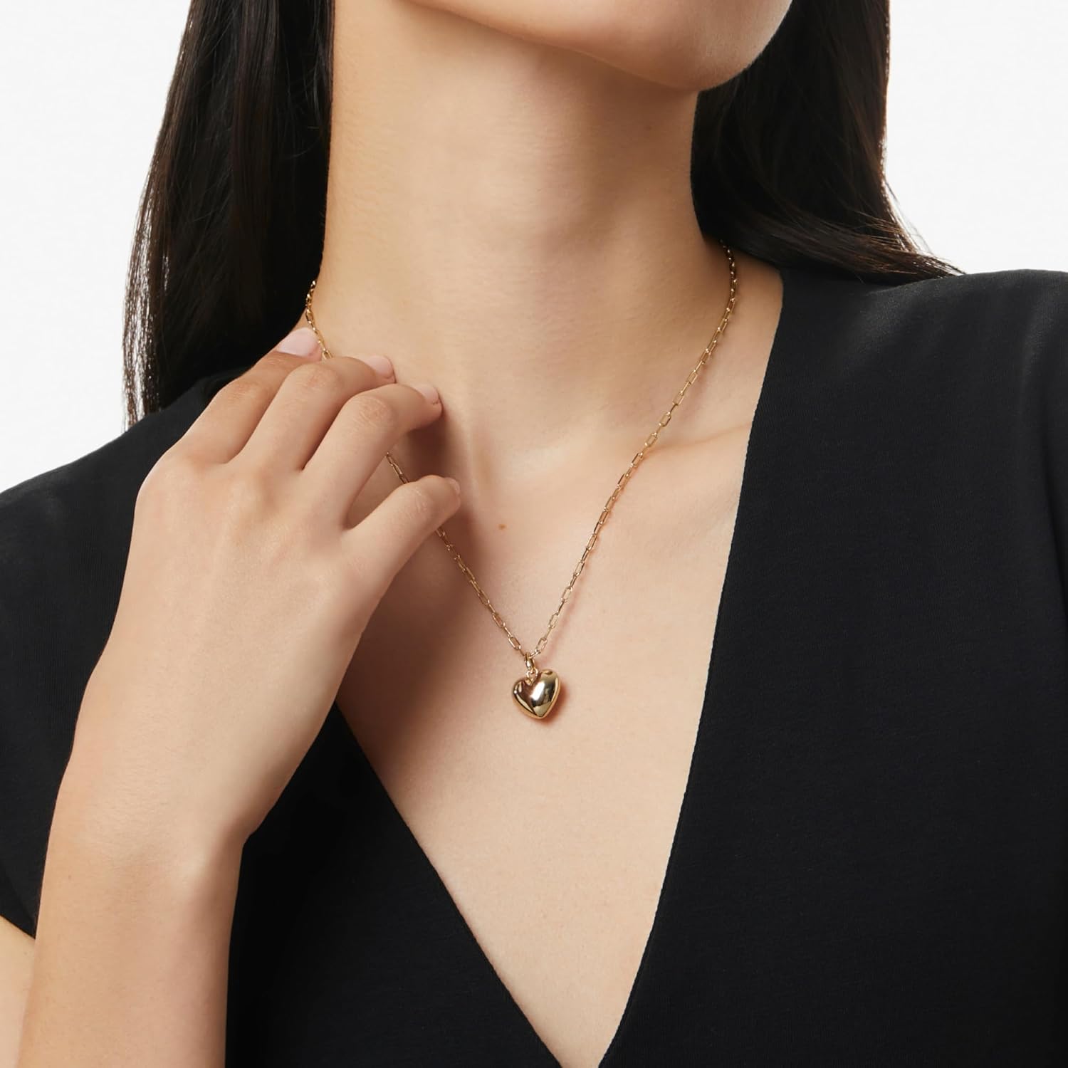 14K Gold  heart shaped necklace