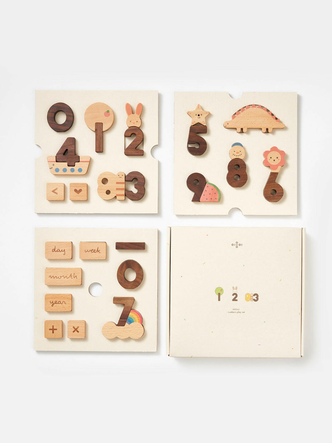 Numbers Wooden Play Blocks