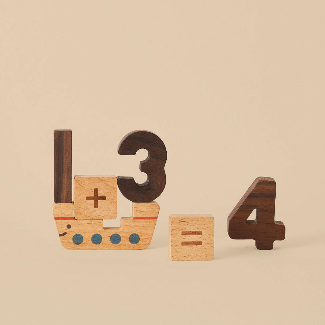 Numbers Wooden Play Blocks
