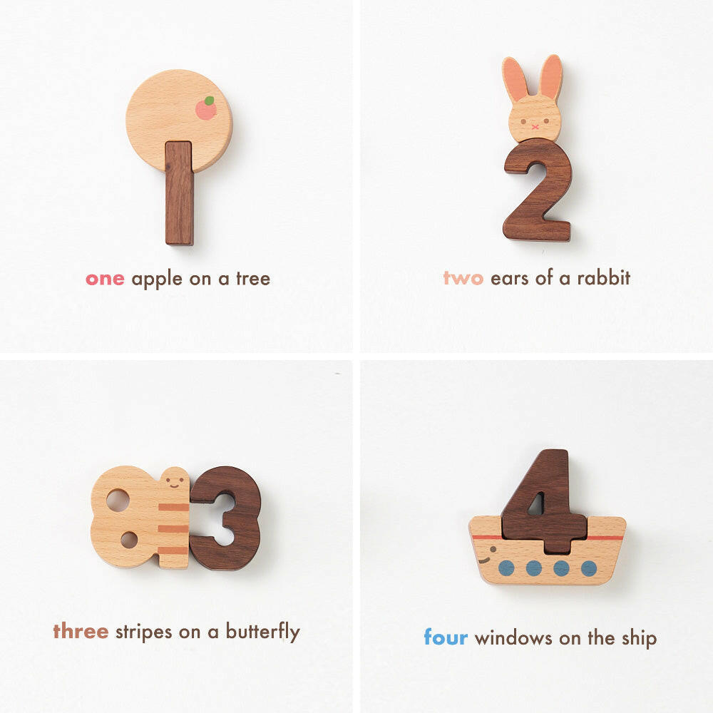 Numbers Wooden Play Blocks