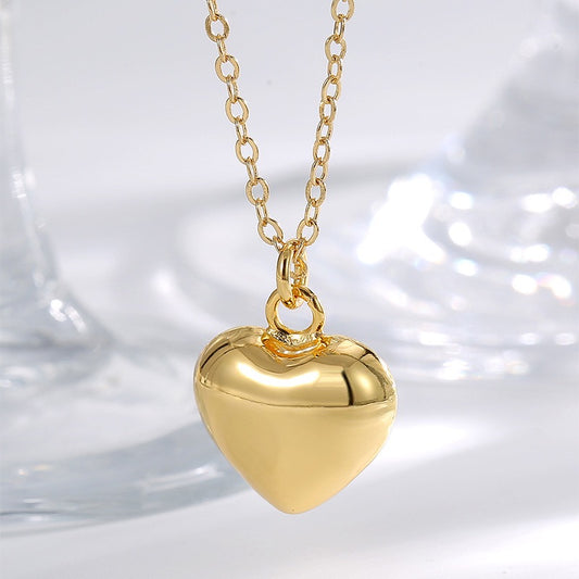 14K Gold  heart shaped necklace
