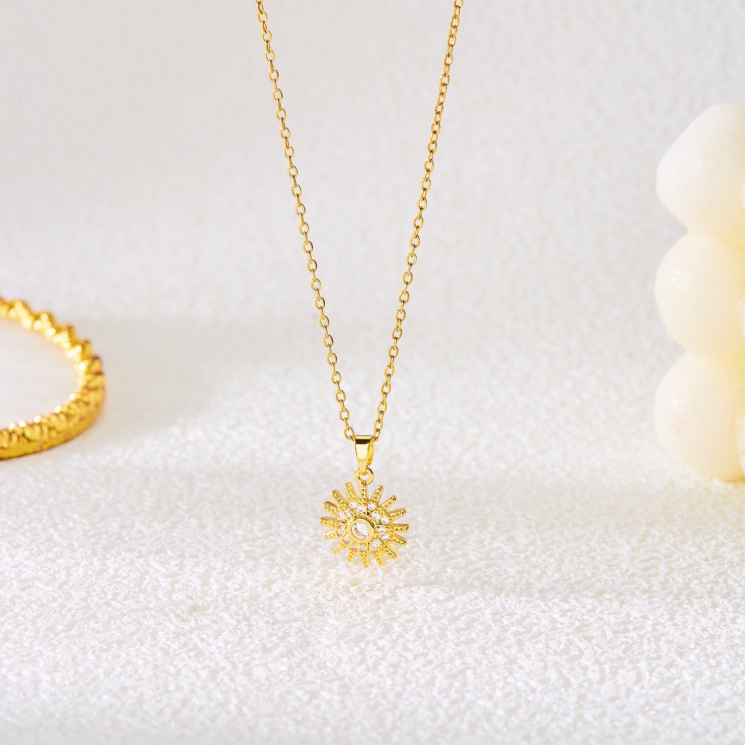 sunflower necklace