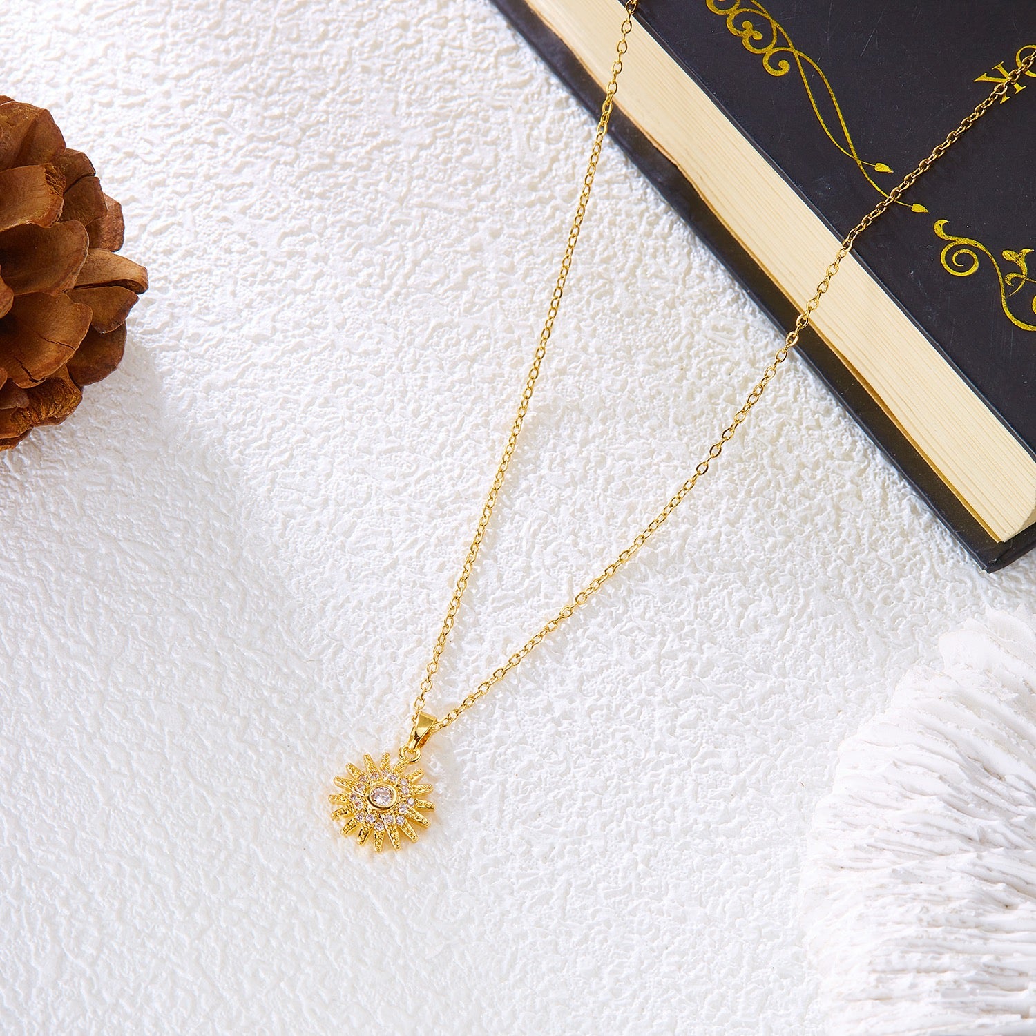 sunflower necklace