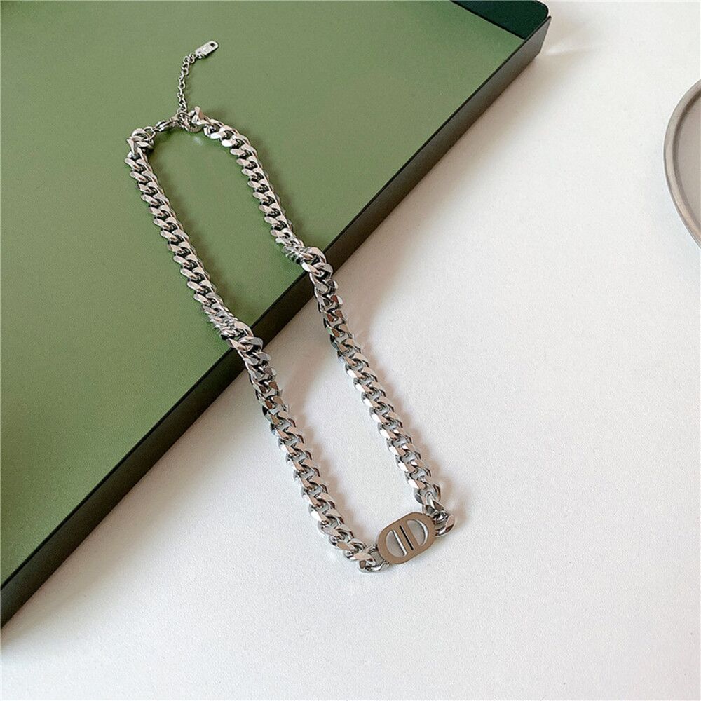 14K Double D Link Necklace