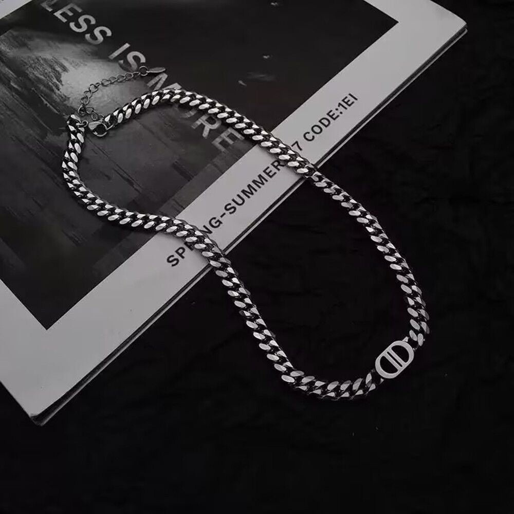 14K Double D Link Necklace