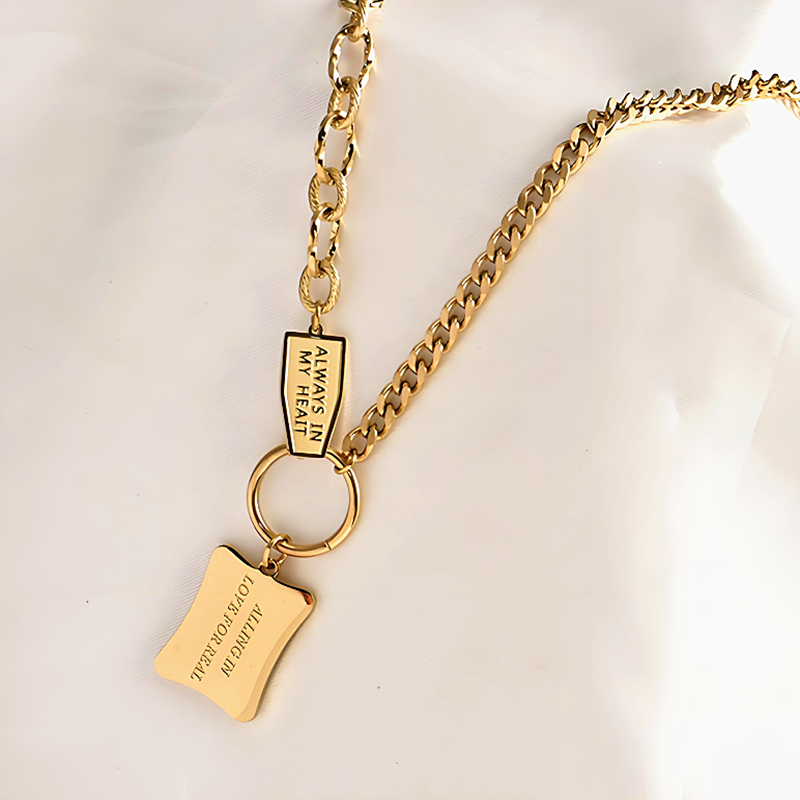 Trendy titanium steel necklace