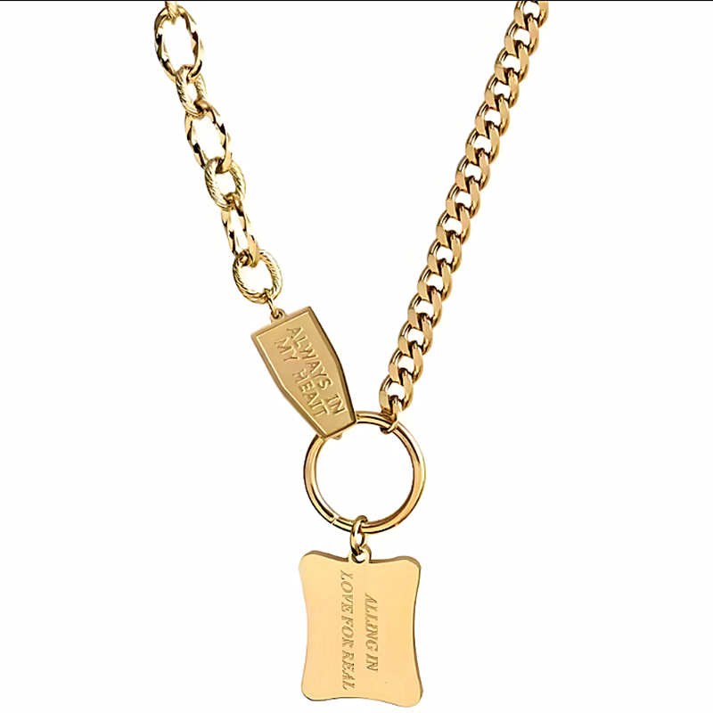 Trendy titanium steel necklace