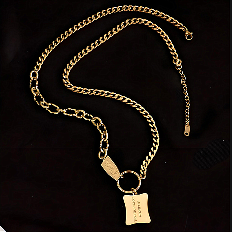 Trendy titanium steel necklace