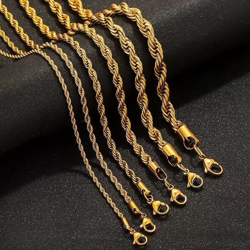 18K Gold Twist Necklace