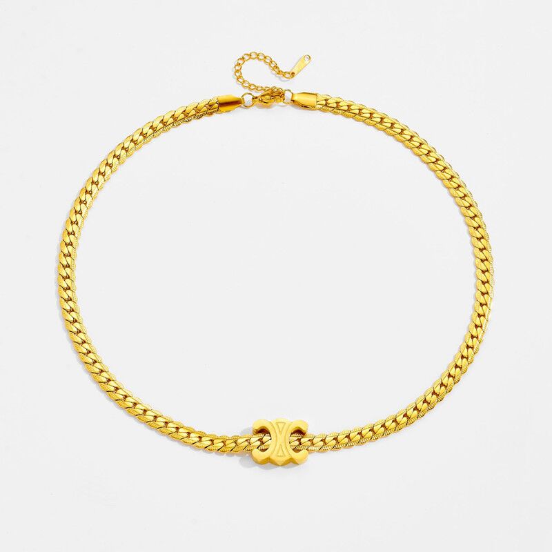18k gold fashionable versatile bracelet necklace