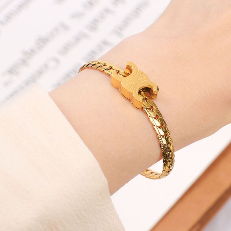 18k gold fashionable versatile bracelet necklace