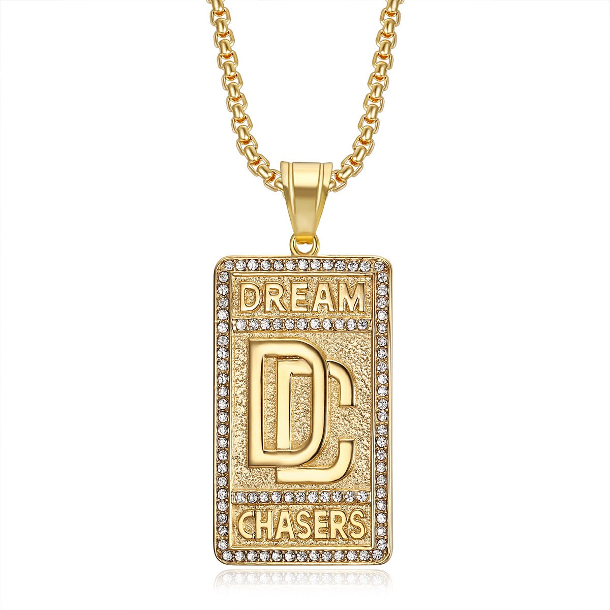 14K Gold Fashion Square Necklace