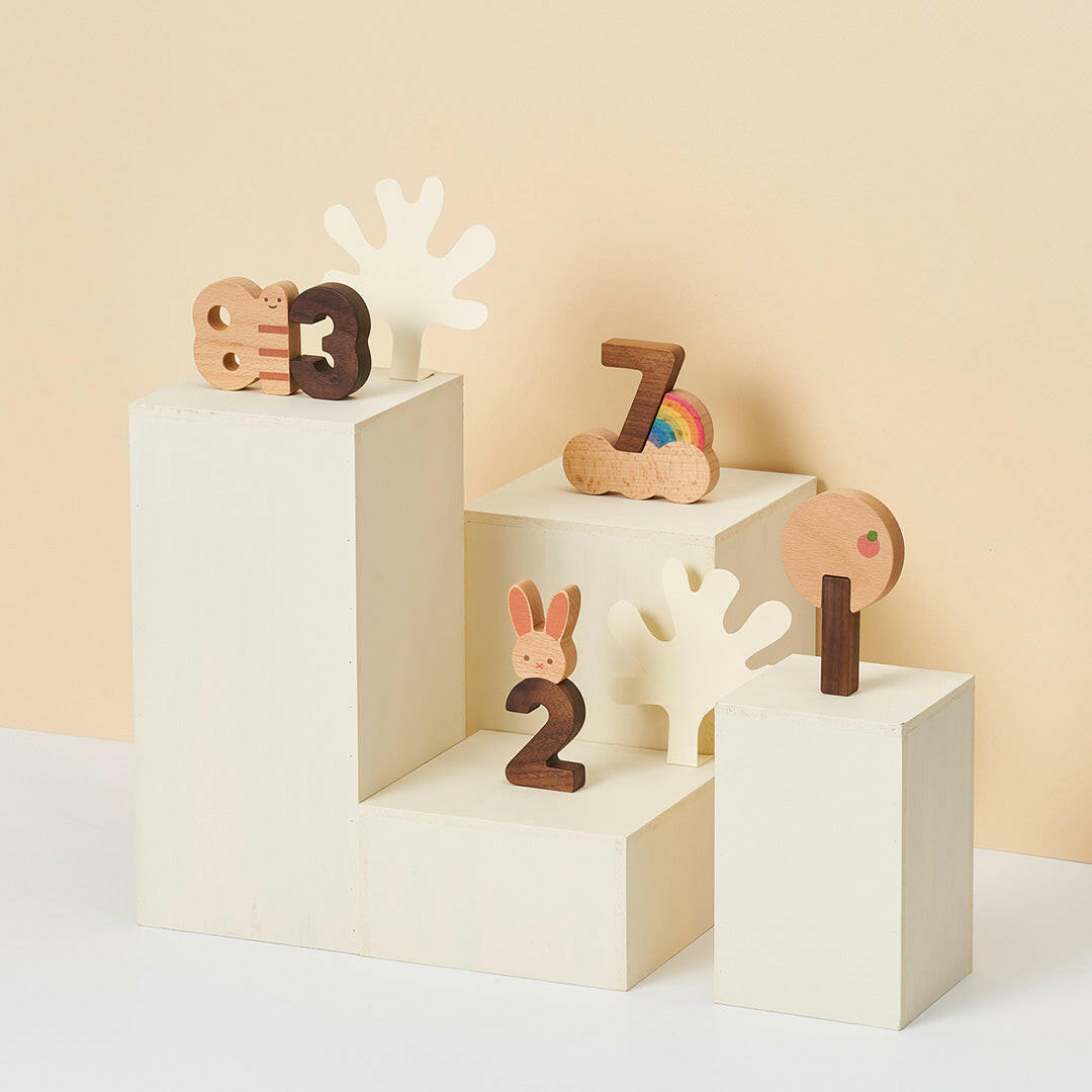 Numbers Wooden Play Blocks