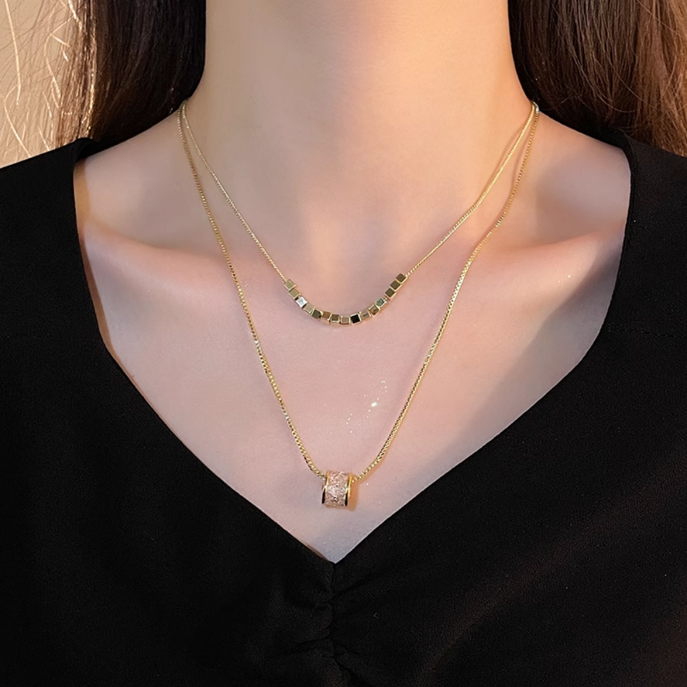 Twinkling Dual-Layer Necklace