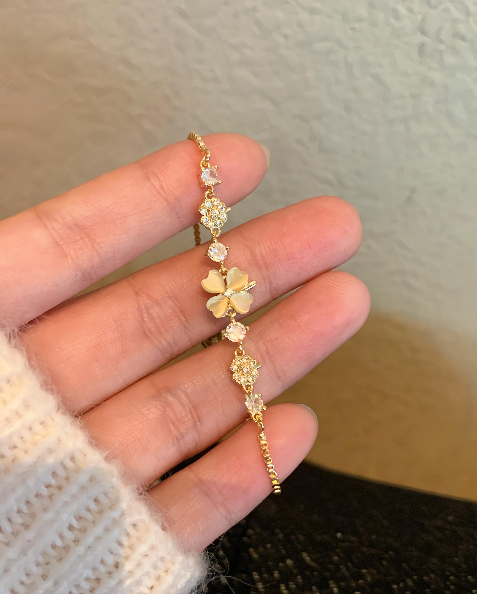 Lucky Clover Adjustable Chain