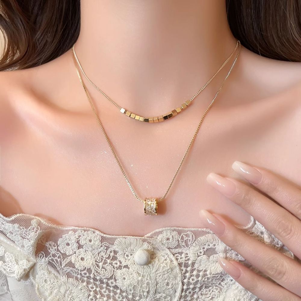 Twinkling Dual-Layer Necklace